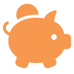 Cartoon piggy bank
